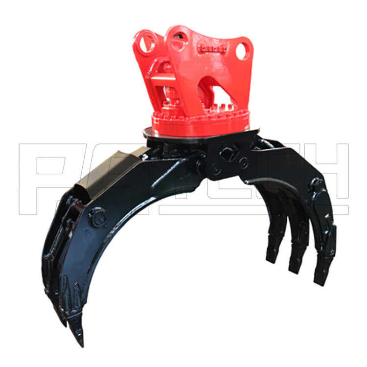 Excavator Log Grapple 360 degree rotation to provide more flexible grasping effect